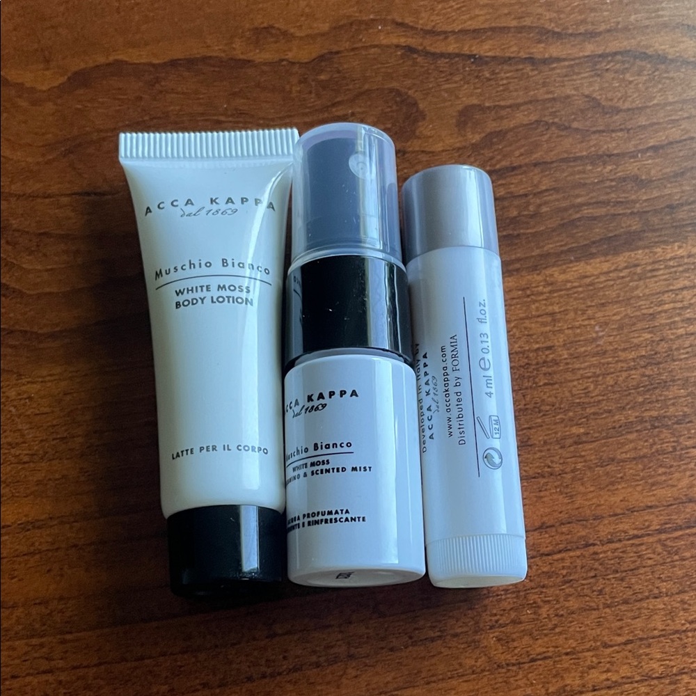 Acca Kappa Lip Balm and Body Care Set 3pieces